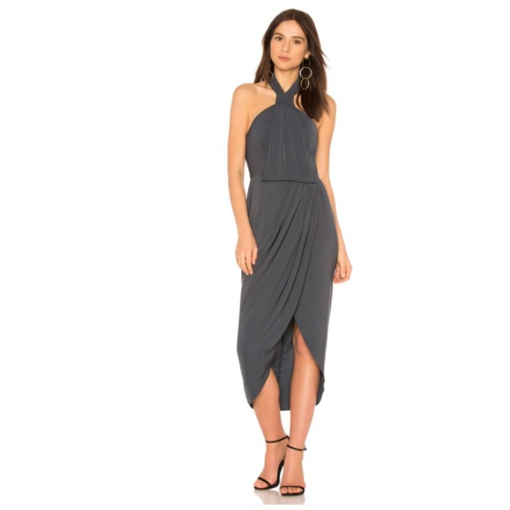 Shona Joy Knotted Midi Dress